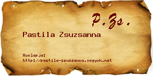 Pastila Zsuzsanna névjegykártya